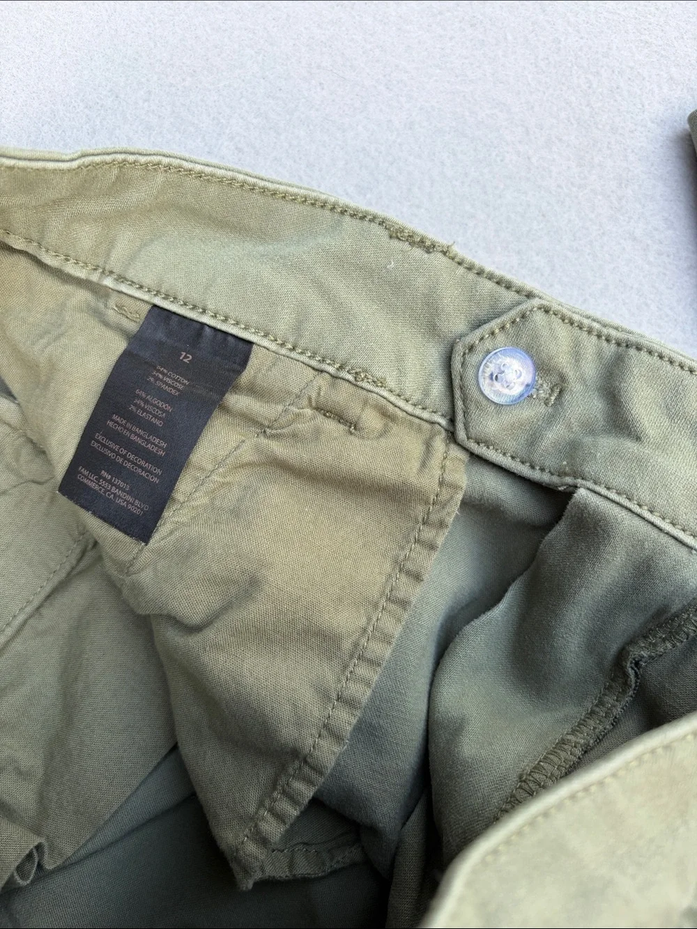Banana Republic Sage Green Slim Straight Chinos